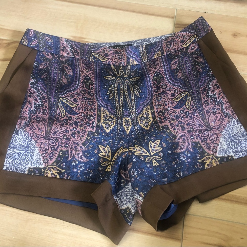 Marciano - silk Brown Paisley Women's Shorts
